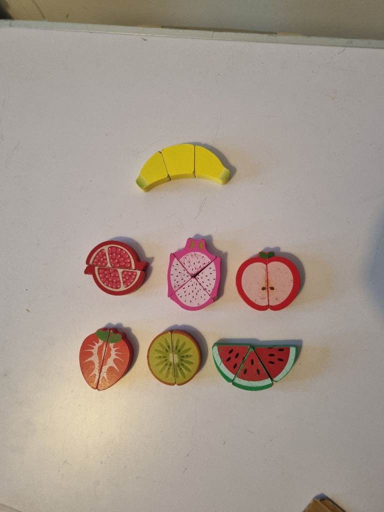 Wooden Magnetic Fruits 