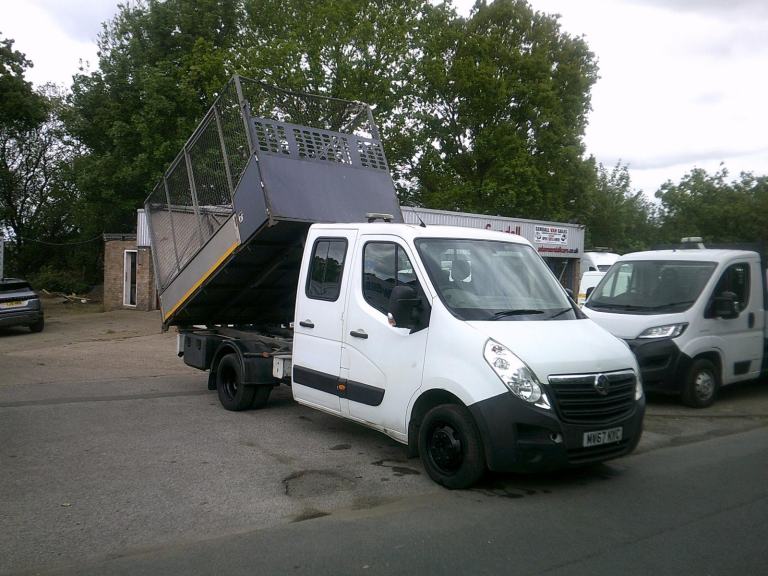 Vauxhall Movano CREW TIPPER,2017,67 REG,WHITE,ONLY 87k,1 OWNER,VERY CLEAN VAN