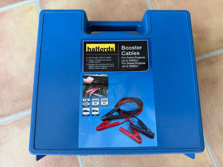 Jump Leads - 3.5 metres - up to 5 litres engines, heavy duties 