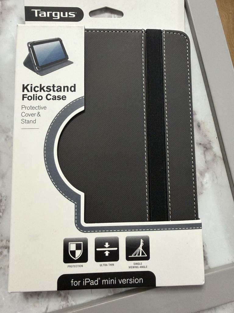 Targus Kickstand Folio Case for iPad mini (1st Gen) – Grey, New