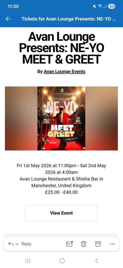 Neyo meet and greet tickets 