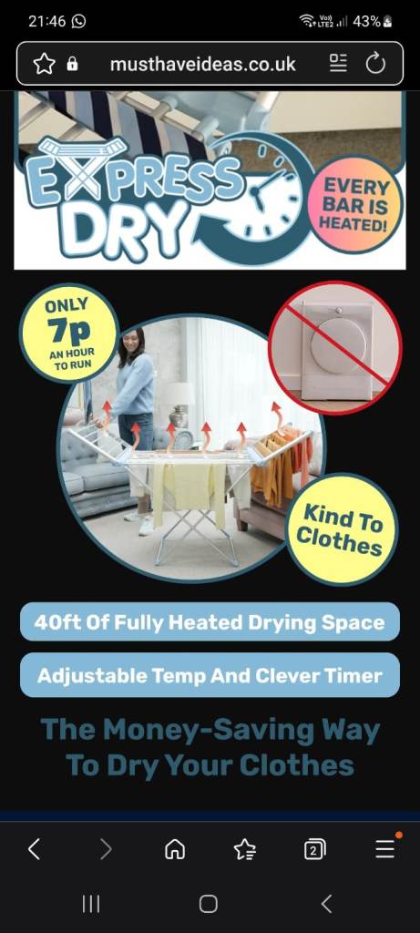 Must have ideas heated airer