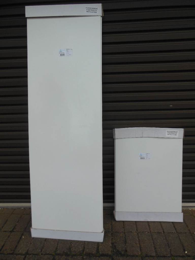 NEW BATH FRONT AND END PANEL ACRYLIC WHITE W1700 & 750 X H540