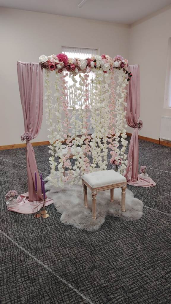 Wedding backdrop party decoration hire