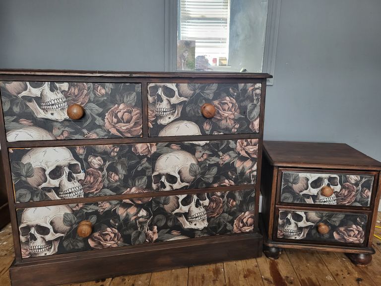 Bespoke chest drawers and bedside table