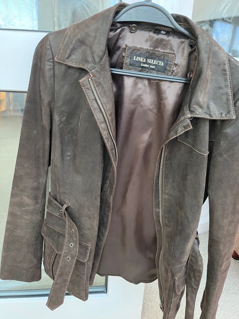 Lined leather lady’s jacket