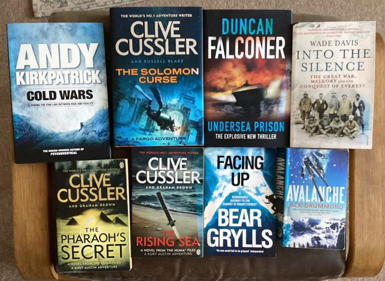 Job Lot of 8 Thriller/Adventure Books – Good Condition
