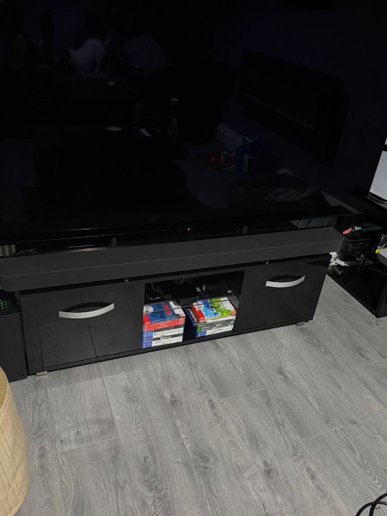 Black tv unit
