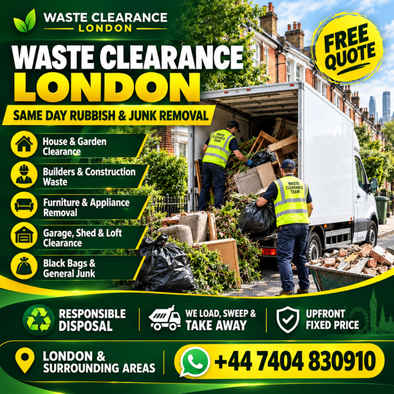 Waste Clearance London | Same Day Rubbish Removal | House, Garden & Builders Waste | Free Quote
