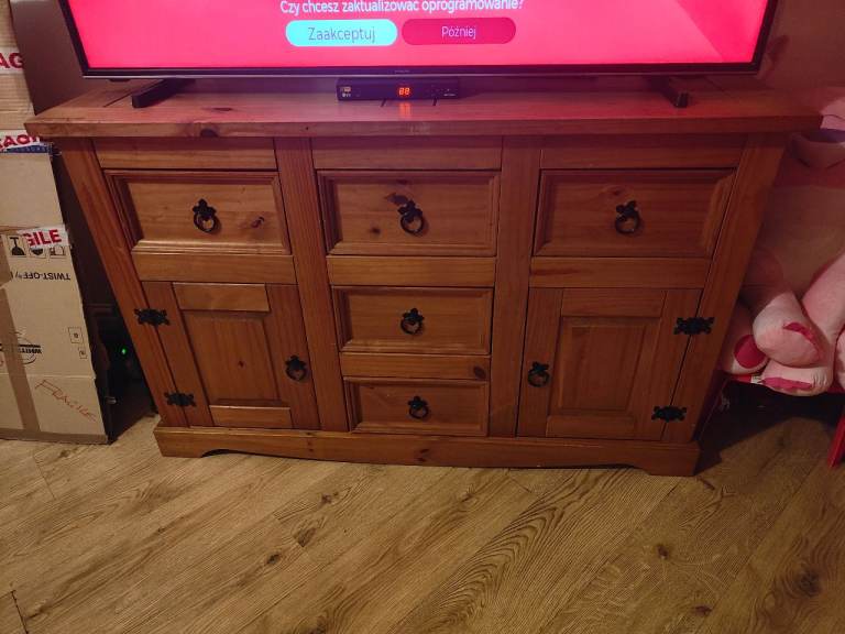 Solid Wood Sideboard / TV Unit – Good Condition