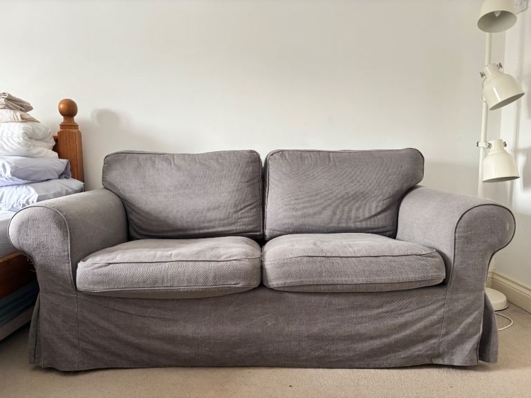 IKEA ektorp 2 seater grey sofa Warwick good Condition 