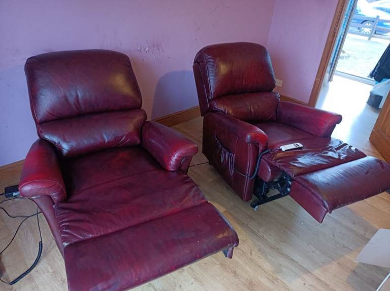 Pair of Electric Recliner Armchairs