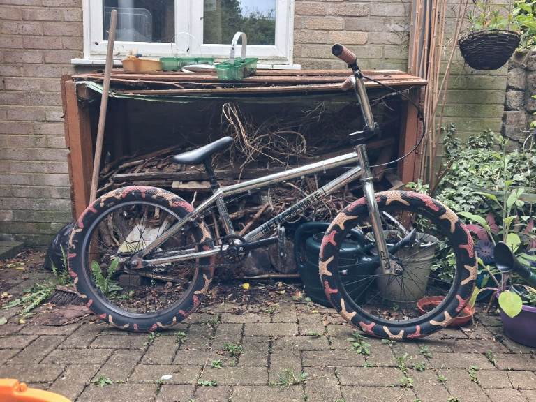 custom chrome bmx bike