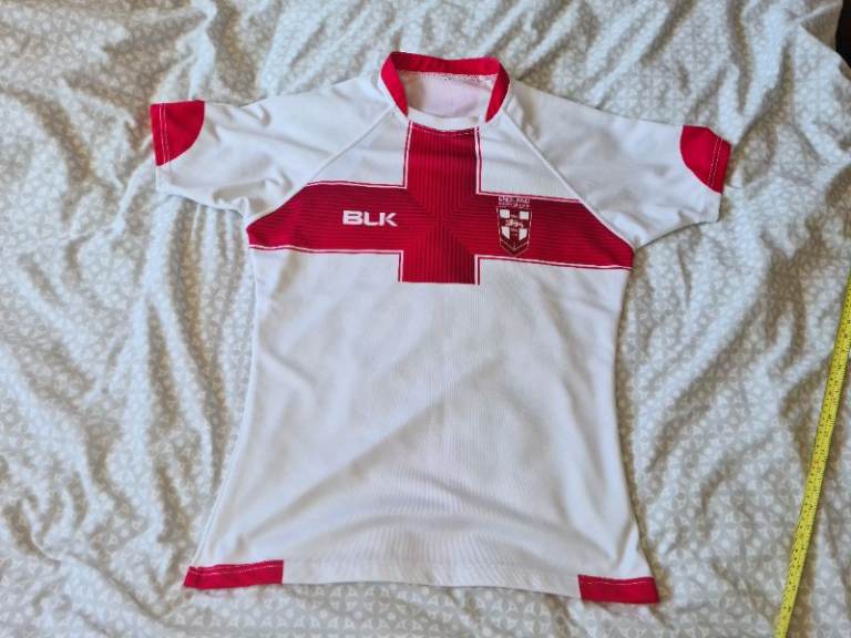 England Rugby League Wall Of White Shirt/ Jersey Excellent Condition 