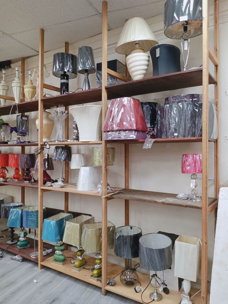Varieties of lamps are in stock (£20-£40)