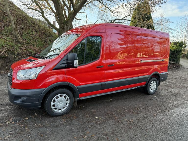 FORD TRANSIT LWB TREND VAN, L3H2, 155ps, 2.2 CHAIN DRIVEN ENGINE. RED.