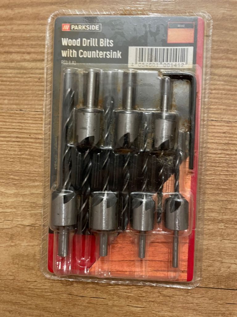PARKSIDE Wood Drill Bits with Countersink