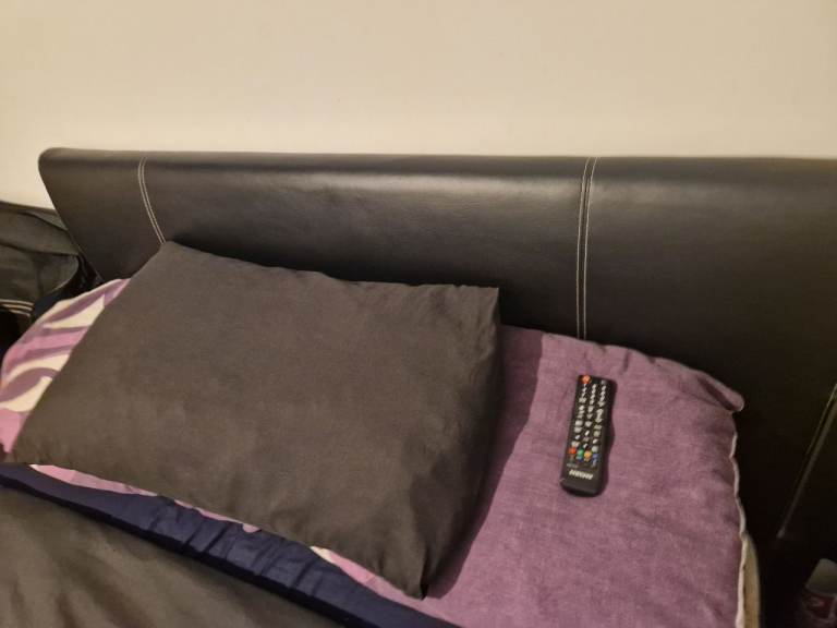 Bed frame memory foam mattress