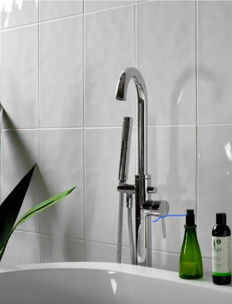 Designer bumpy white tiles 60sqm