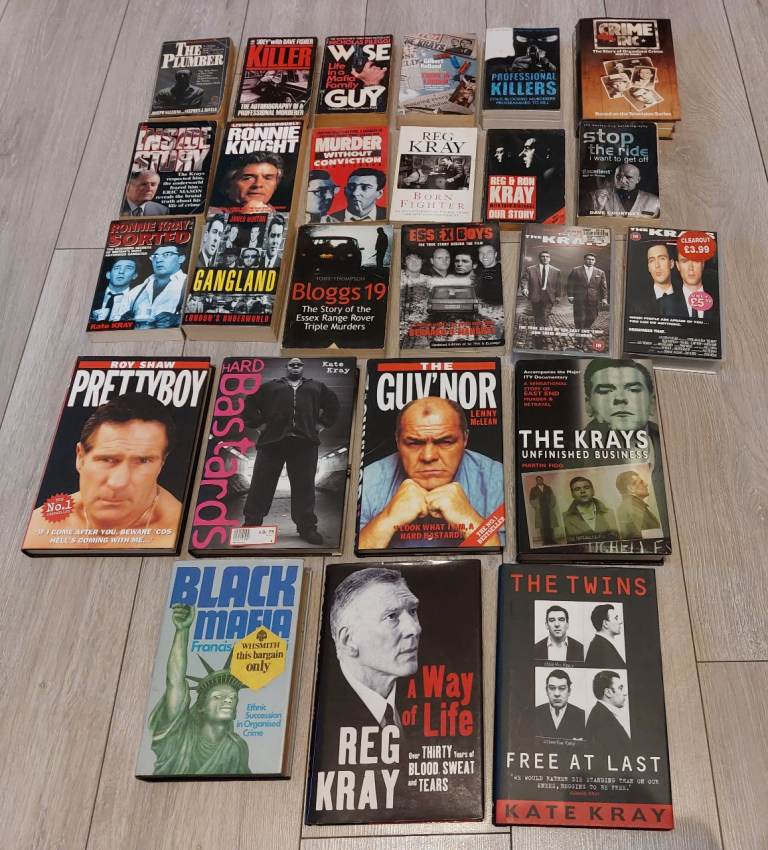 Job Lot Books & Videos The Krays, Crime Gangland America Hardmen Prison Essex Boys etc