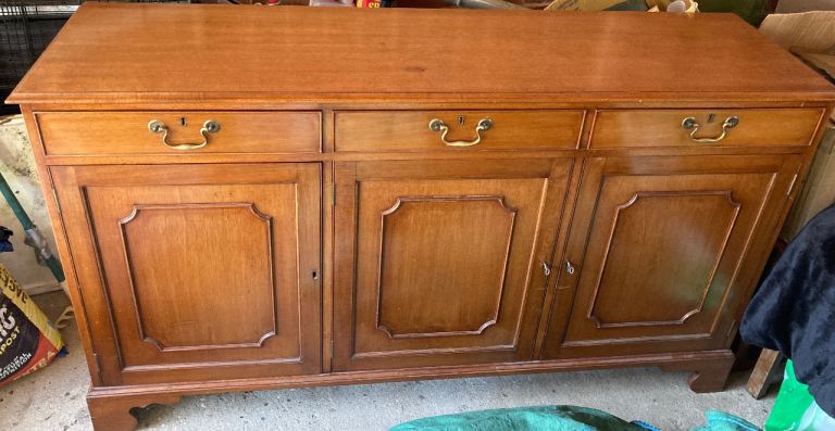 Vintage Redman & Hales Solid Wood Sideboard with Drawers and Cupboards – Good Condition