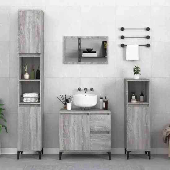 3 Piece Bathroom Cabinet Set