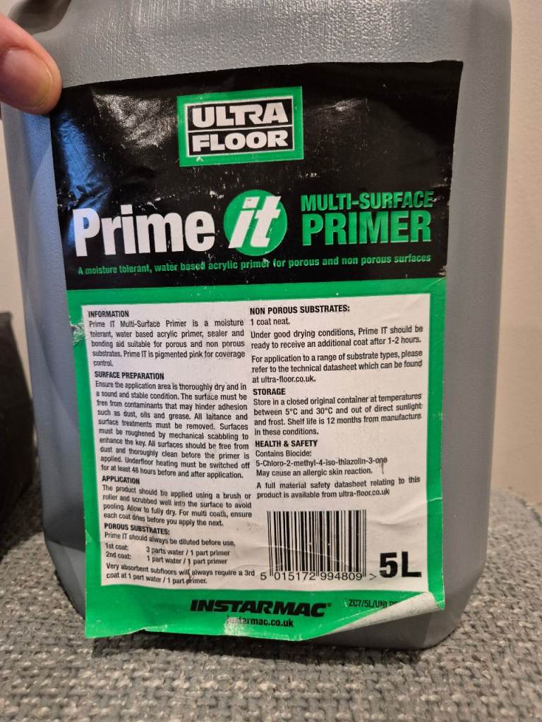 Ultra Floor Level It Hydr Bond Screed and Primer