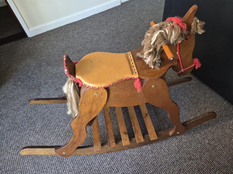 Wooden rocking horse 