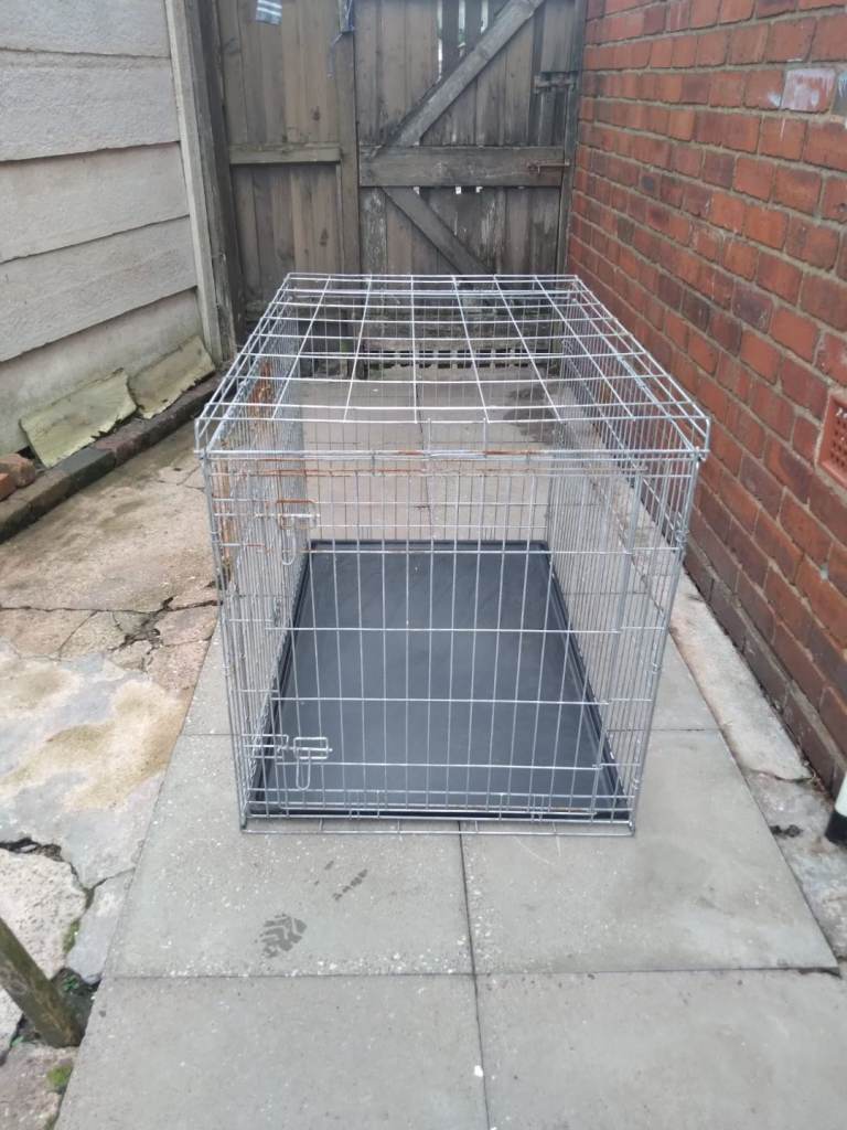 Large Steel Dog Pet Cage - used 