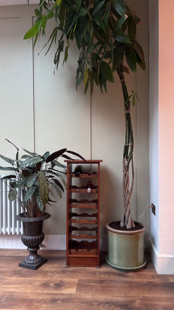 Vintage/ modern Wooden wine rack 