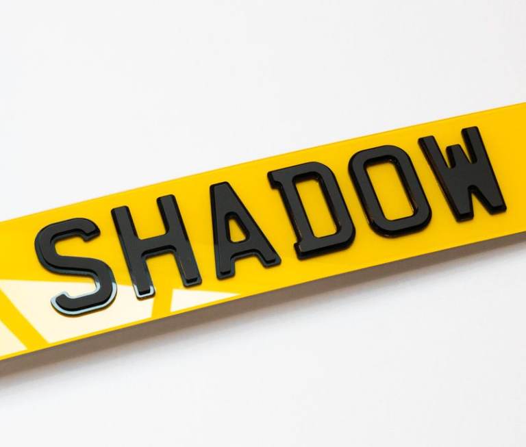 Premium Shadow Number Plates UK (4D Double Layer)