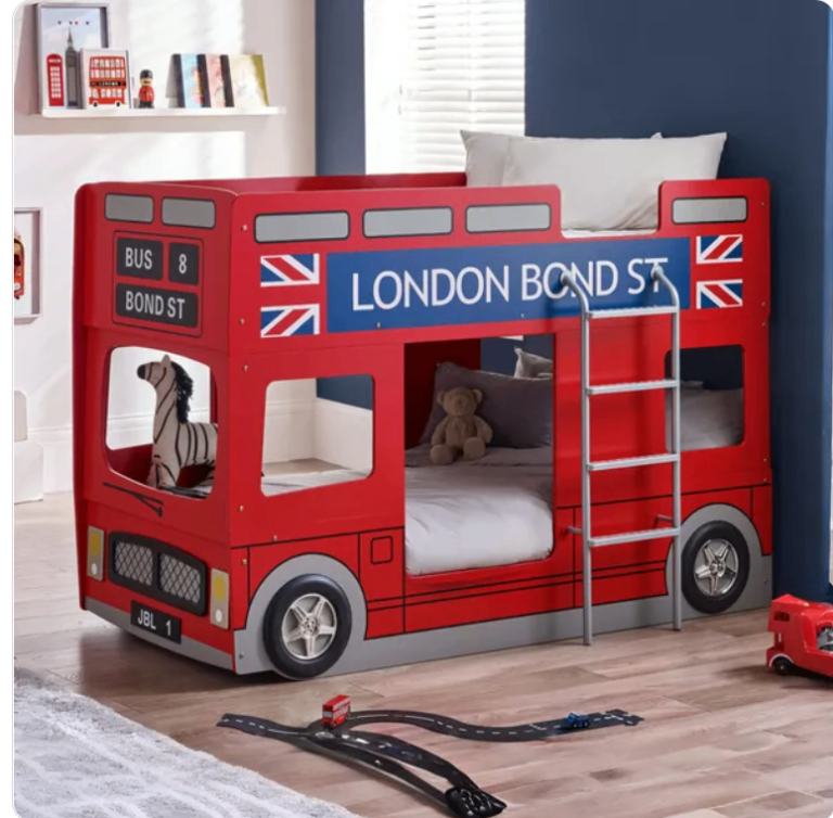image for 🚍 London Bus Children’s Bunk Bed – Much-Loved & In Great Condition! 🚍