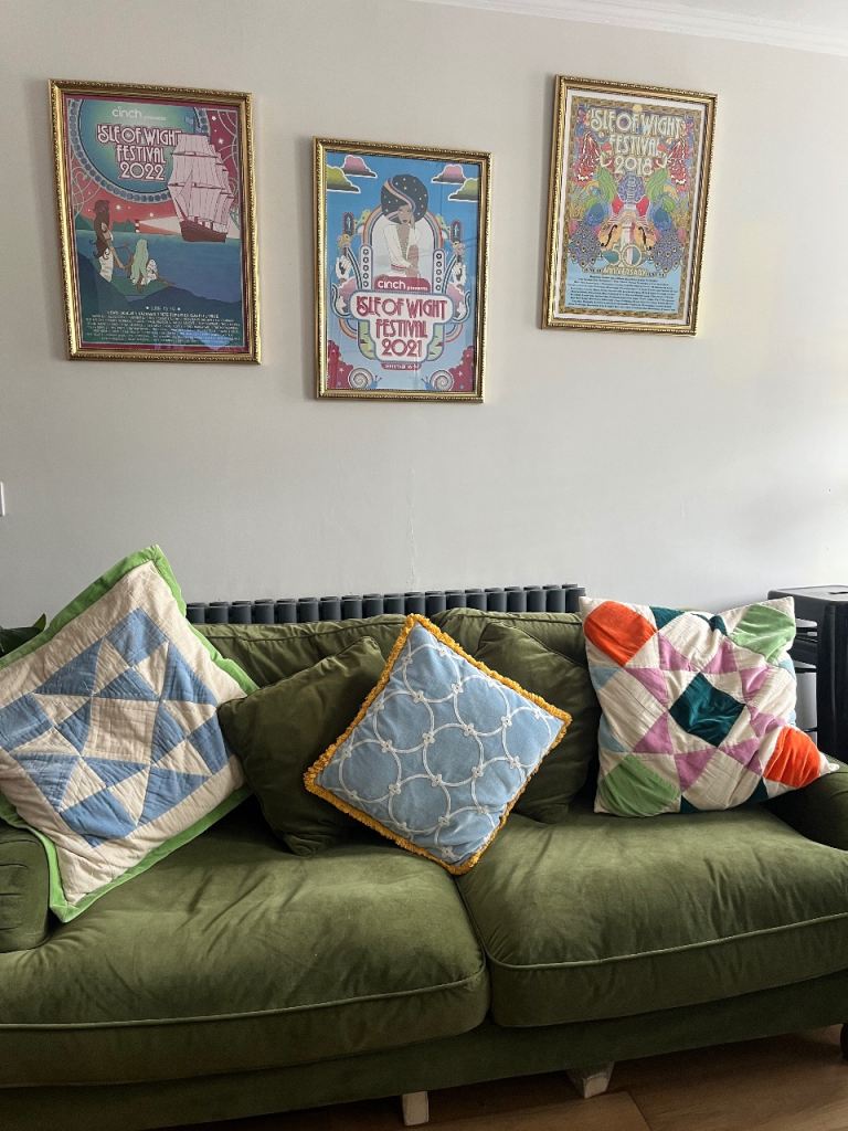 Beatrice Matte Velvet 3 Seater Sofa