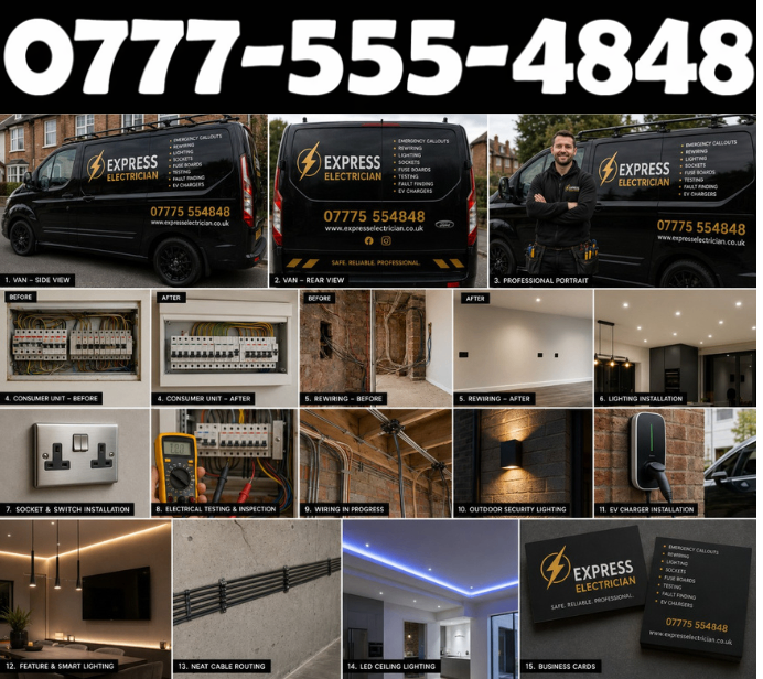 Reliable Electrician Near Me in London for Affordable Electrical Repairs, Installations 