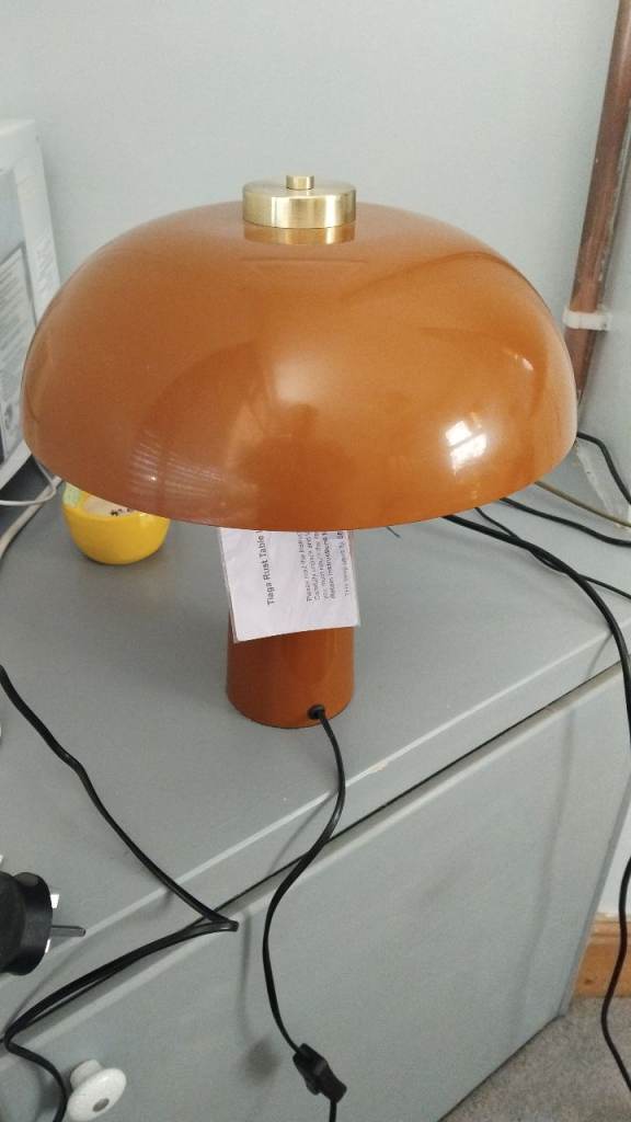 Rust table lamp