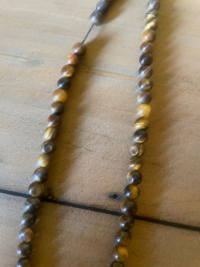 Two Beaded Necklaces – One with Purple Stone Pendant