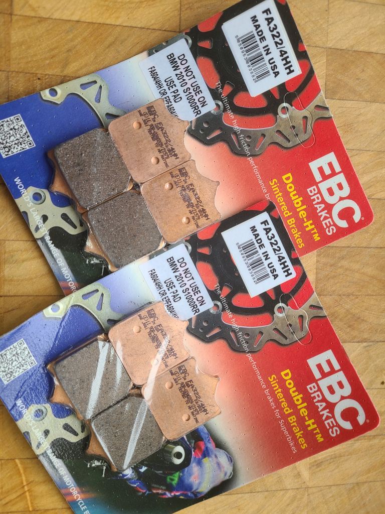 EBC FA322 Brake Pads Front 2 sets KTM Superduke Supermoto 950 990. Aprilia Mille Tuono. Speed Triple