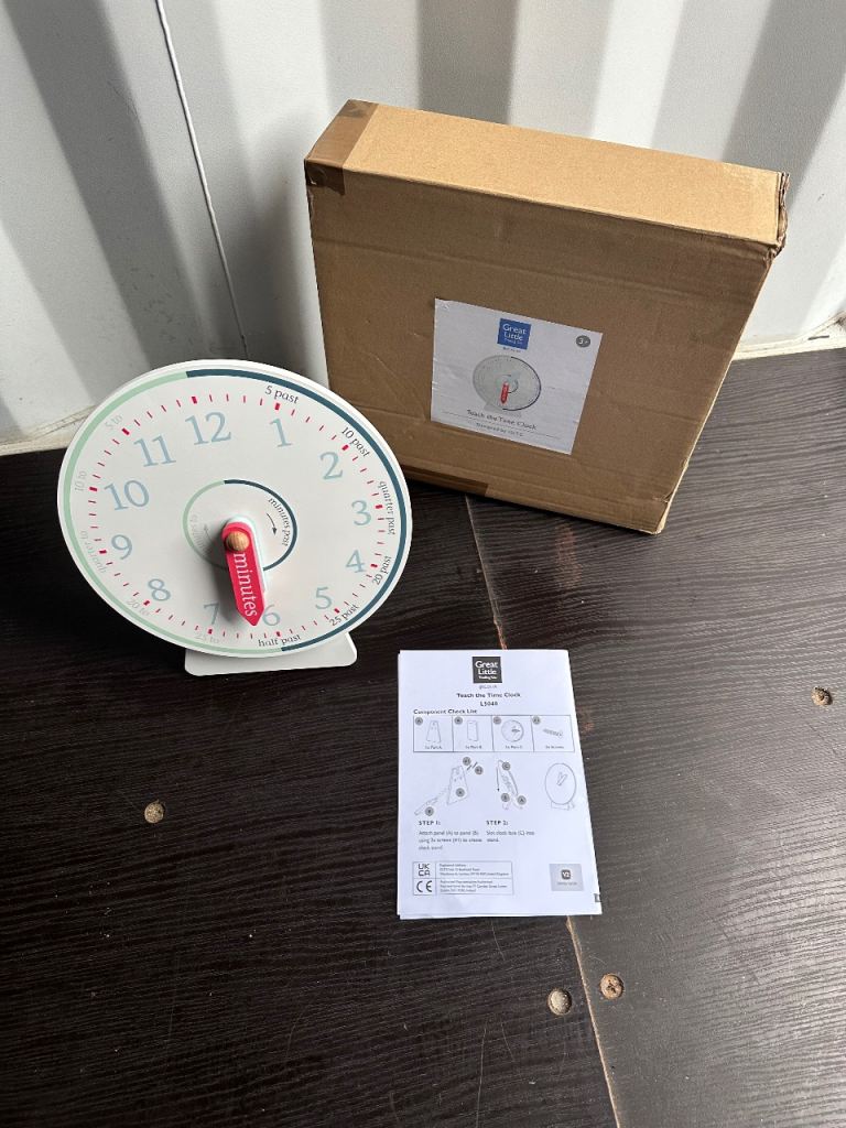 Great Little Teach The Time Clock Kids Educational Toy Early Learning