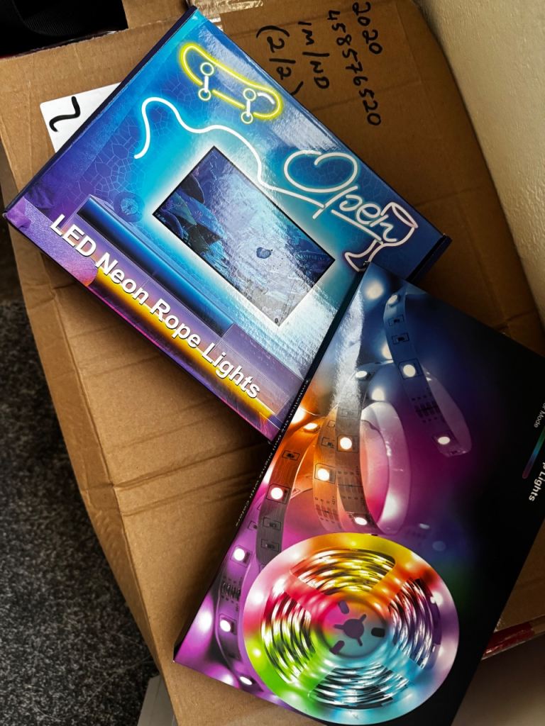 RGB LED Lighting Bundle Neon Rope Lights IP68 Waterproof Plus 10 m LED Strip NEW