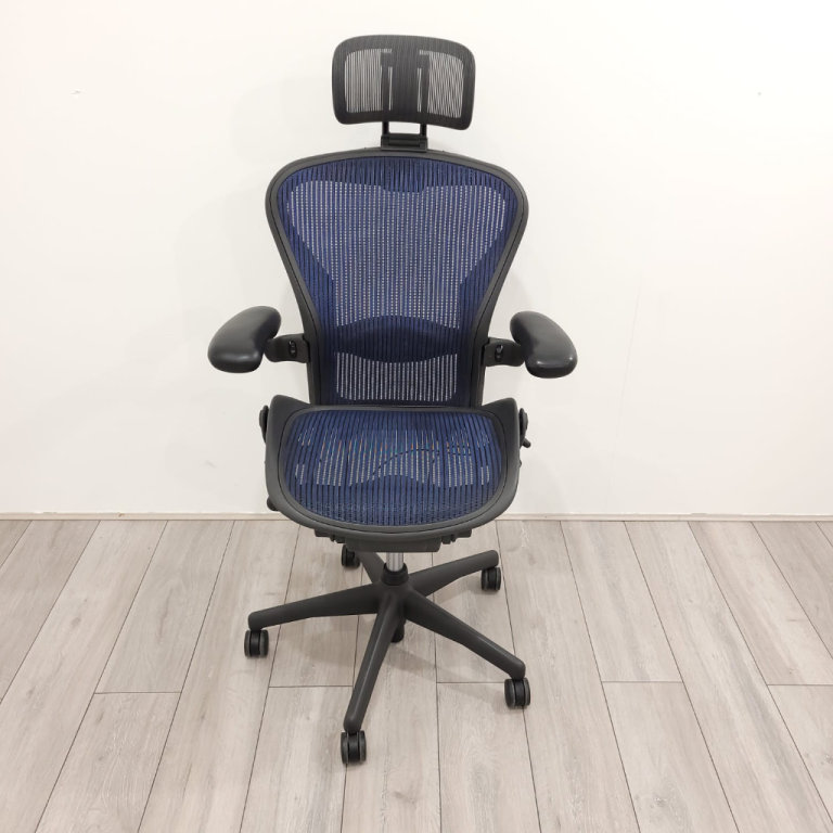 AERON BLUE MESH OFFICE CHAIR- HERMAN MILLER- BISHOPS STORTFORD 