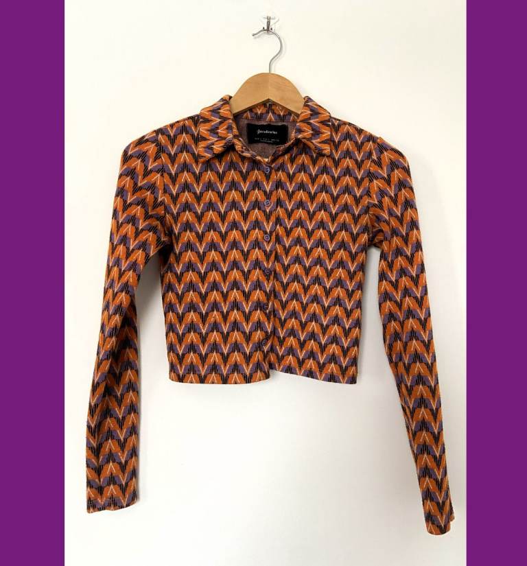 70s style cropped shirt - Eur S