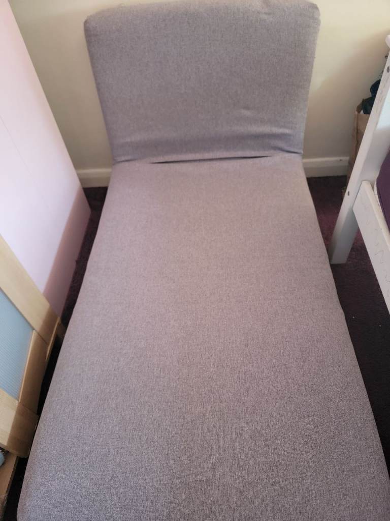 Grey Fabric Stool / Floor Chair – Good Condition