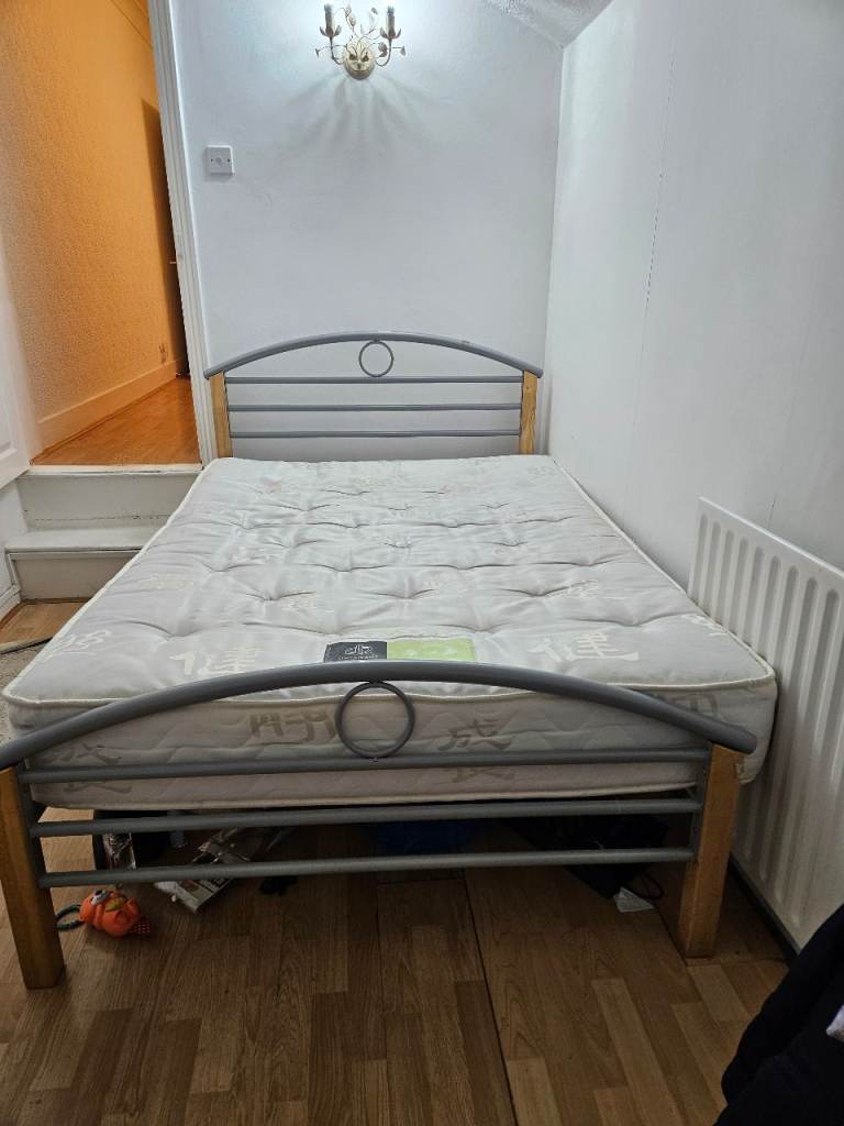 Double bed and mattress for sale 