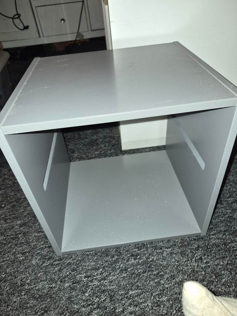 Grey Shelf divider inserts for ikea kallax cube storage bookcase unit x2