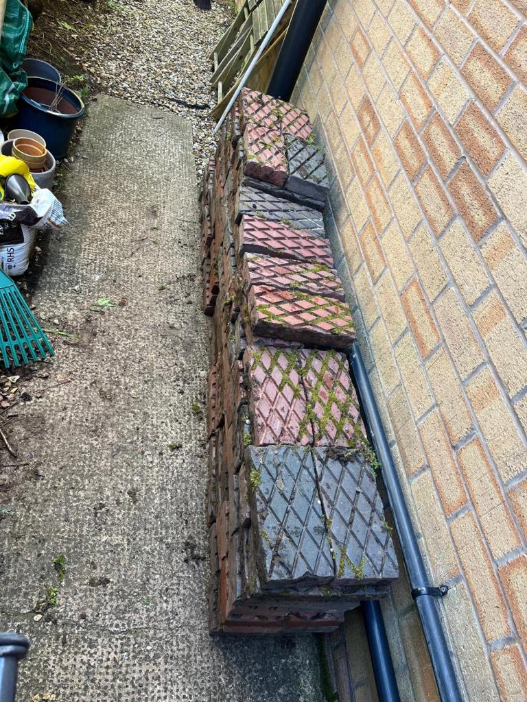 Victorian diamond paving bricks