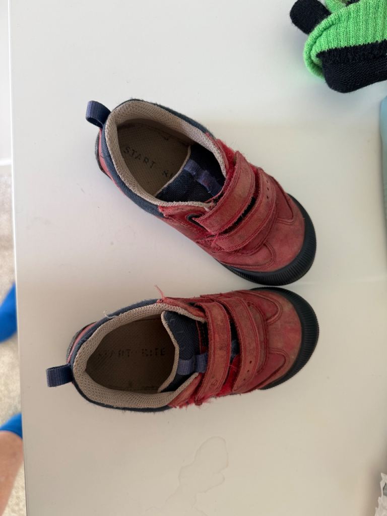 Start-Rite Kids Red Leather Shoes - Size UK 8G, Good Condition