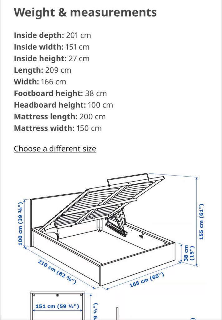 King size bad, bed side tables and mattress