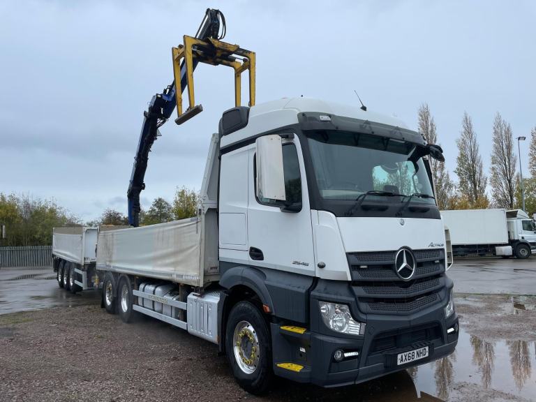 image for MERCEDES ACTROS 2546 *EURO 6* 6X2 DRAWBAR OUTFIT BRICK GRAB – 2018 – AX68 NHD