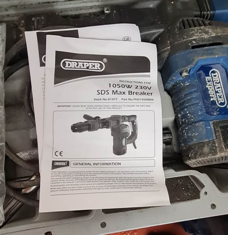 Draper SDS Max Breaker and Bits