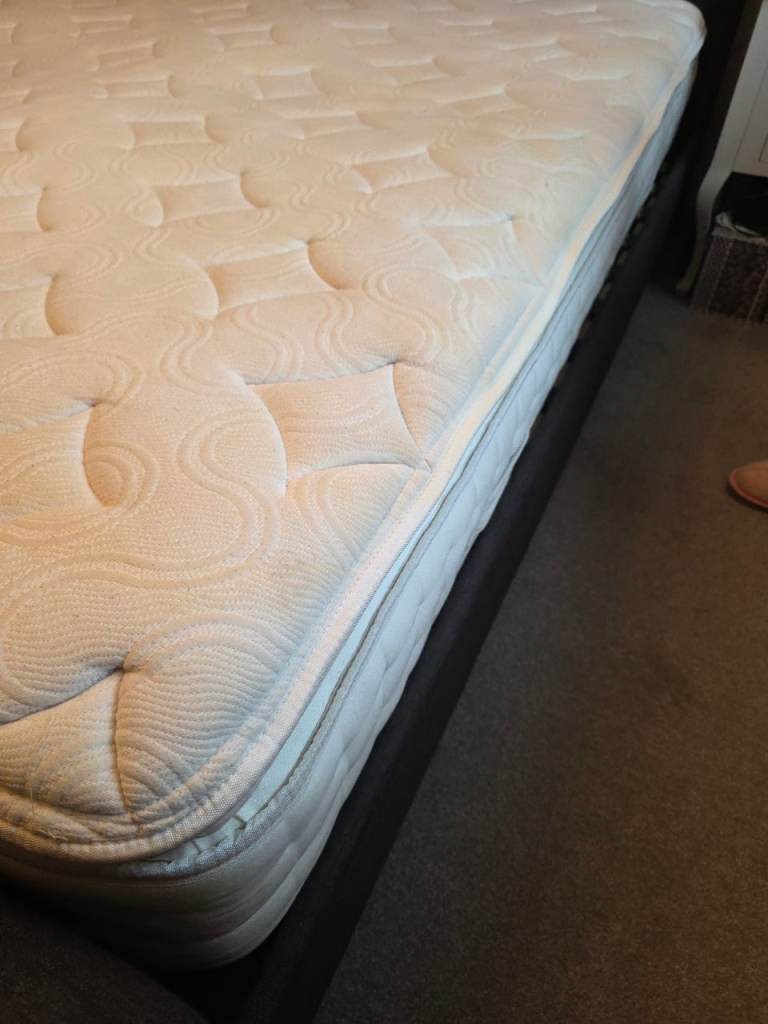 King size bed with mattress 
